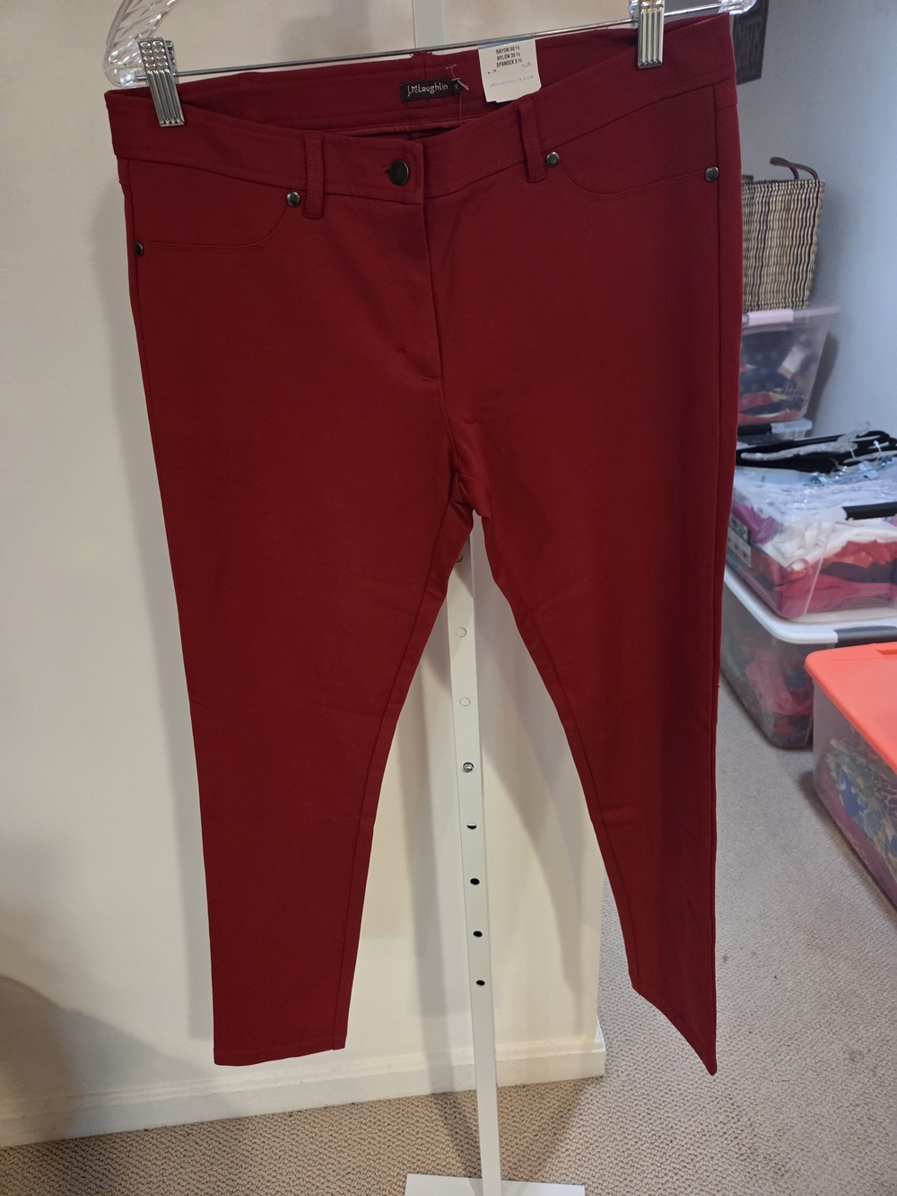 J. McLaughlin Crimson Skinny Jeans